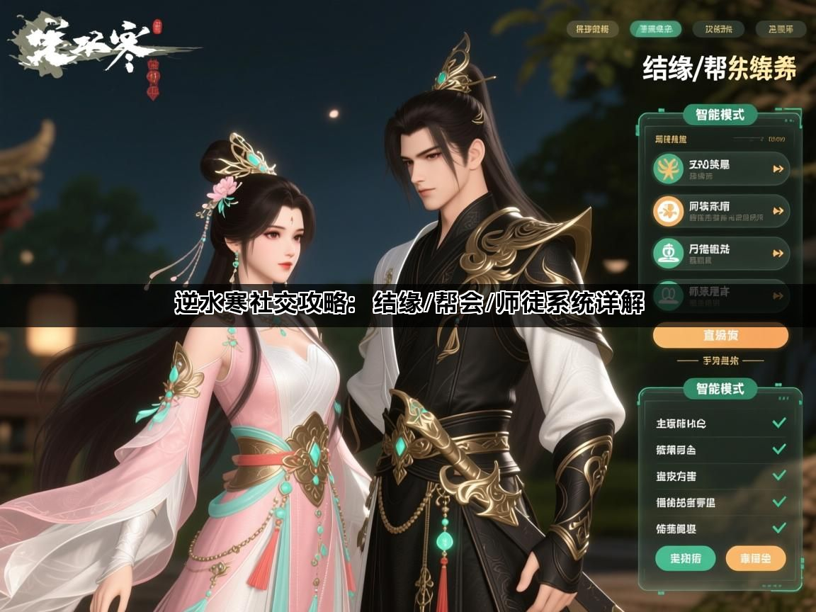 逆水寒社交攻略：结缘/帮会/师徒系统详解(图1)